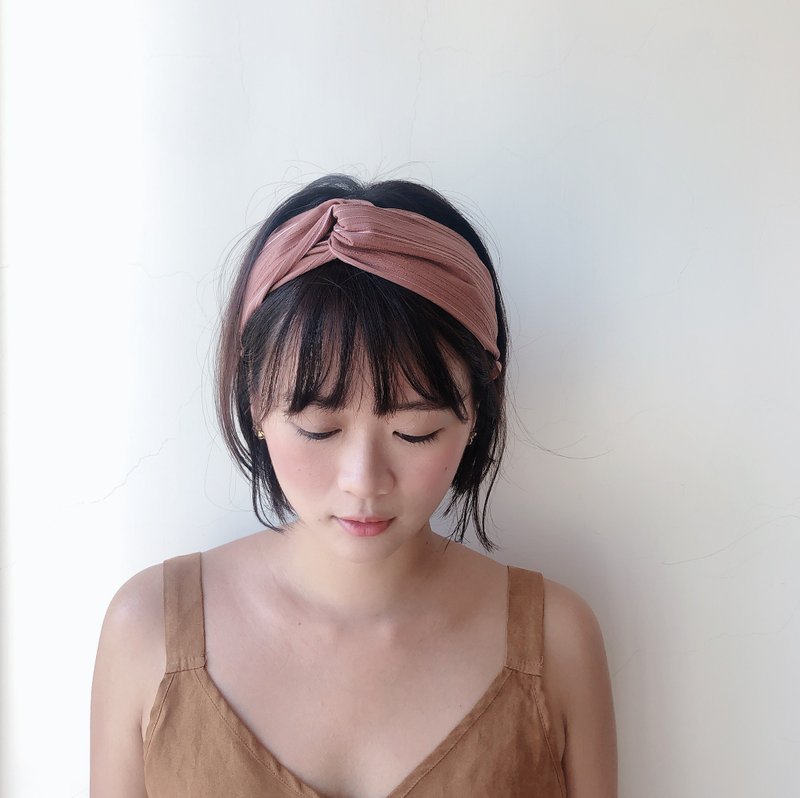 Rose colored glasses Elastic hairband - เครื่องประดับผม - ผ้าฝ้าย/ผ้าลินิน สีแดง