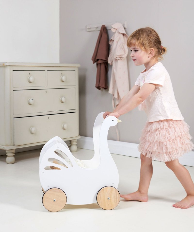 Sweet Swan Pram - ของเล่นเด็ก - ไม้ 