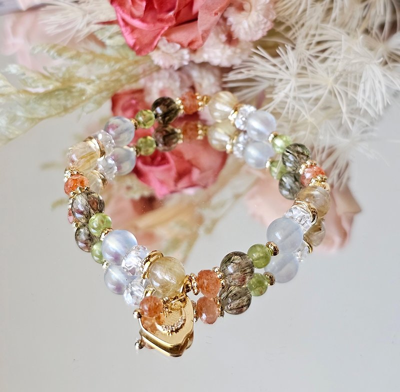 Customized bracelet-life number bracelet/crystal bracelet/women's model/unique and exclusive to you/non-colliding - Bracelets - Crystal Multicolor