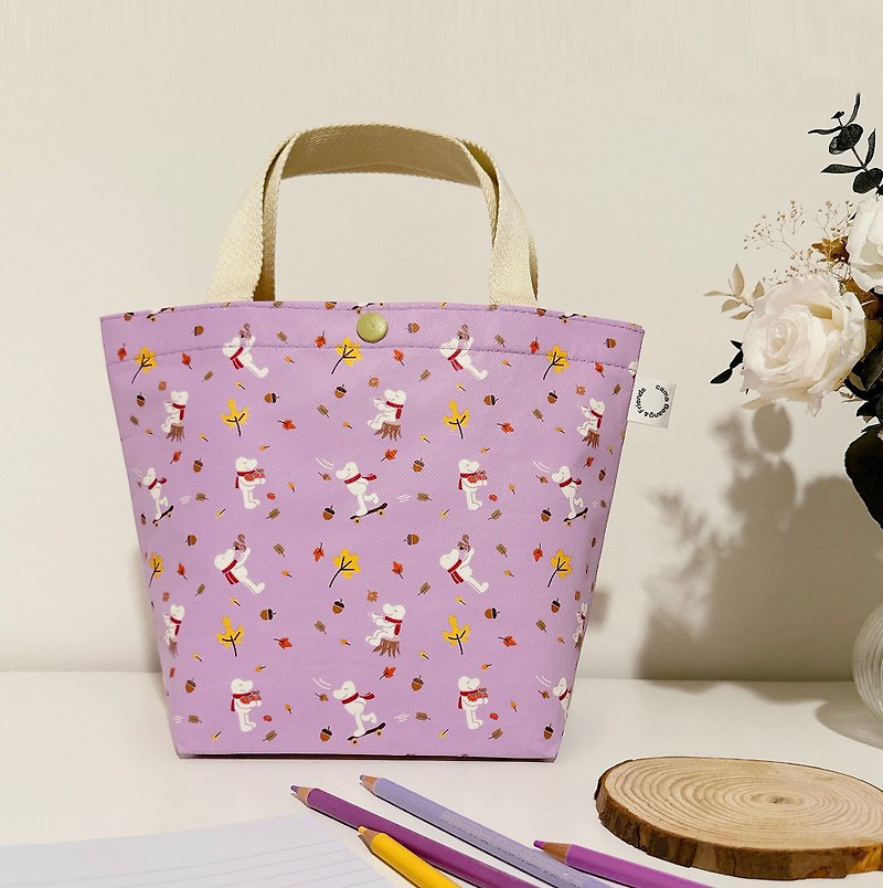 cama Beano & Friends Tote Bag_Joy - กระเป๋าถือ - วัสดุอื่นๆ สีม่วง