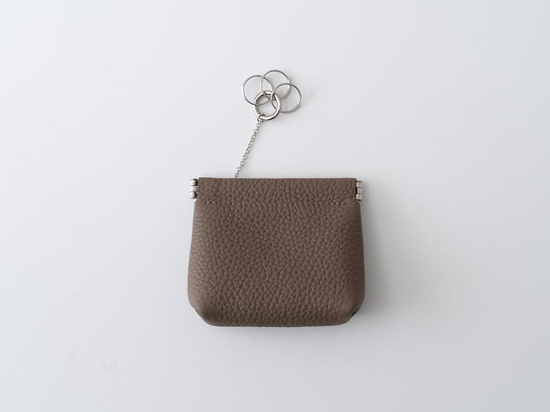 leather key pouch Etoupe - Keychains - Genuine Leather Khaki