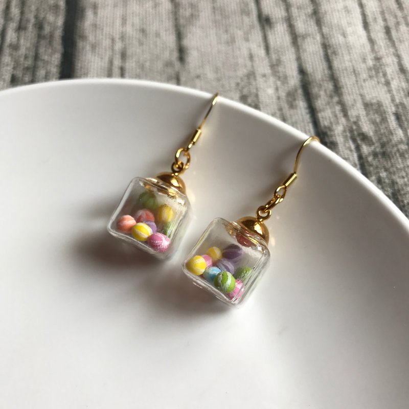 Kumquat-Candy Earrings - Earrings & Clip-ons - Glass Multicolor