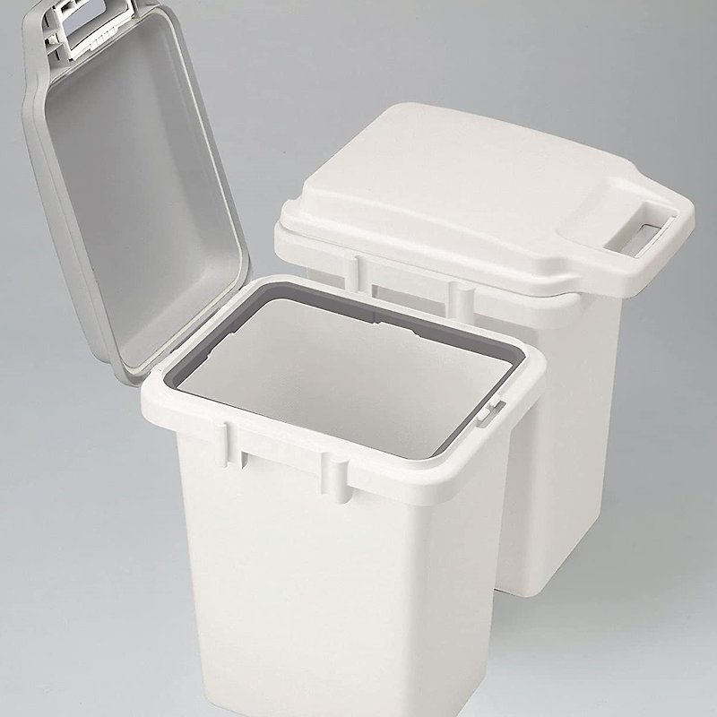 Japan RISU flip-top antibacterial and deodorant connection trash can 33L - Trash Cans - Plastic 