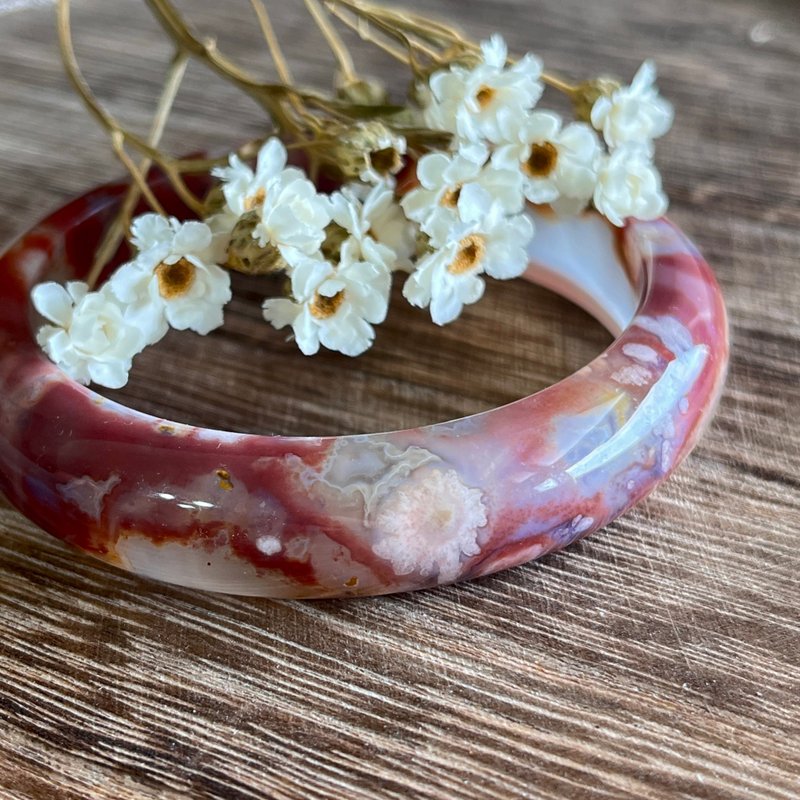 Woven Heart Selection Bracelet-Retro Chinese Skirt - Bracelets - Jade Red