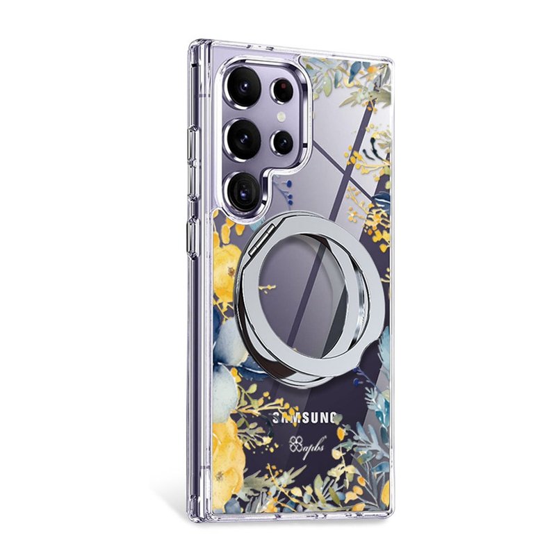 apbs Samsung S25/S24/A56 軍規360旋轉磁吸立架手機殼-仲夏夢 - 手機殼/手機套 - 其他材質 多色