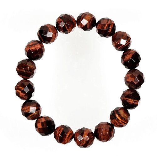 正佳珠寶 Gemsrich Jewelry 【正佳珠寶】紅虎眼 頂級雙眼鑽切虎眼石 11-12mm 紅虎眼手珠