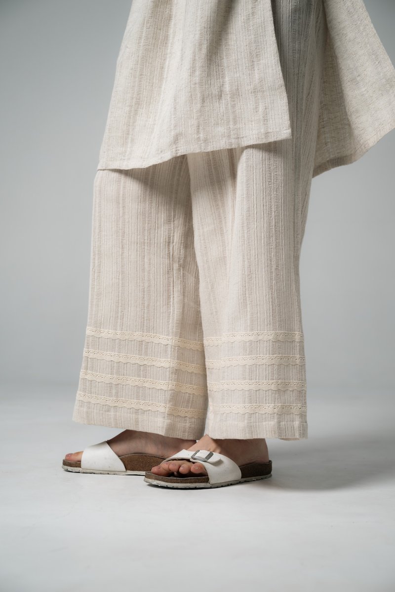 Palit Vanilla Pants - 女長褲 - 棉．麻 