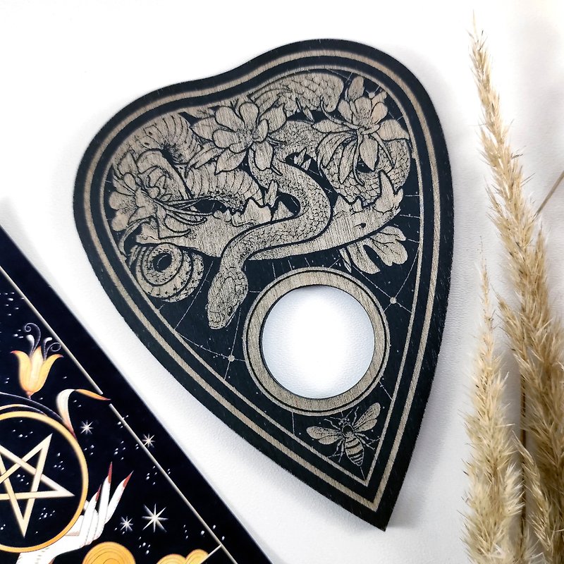 Wood ouija planchette, Planchette for ouija board, Gothic witch decor, Creepy - Other Furniture - Wood 