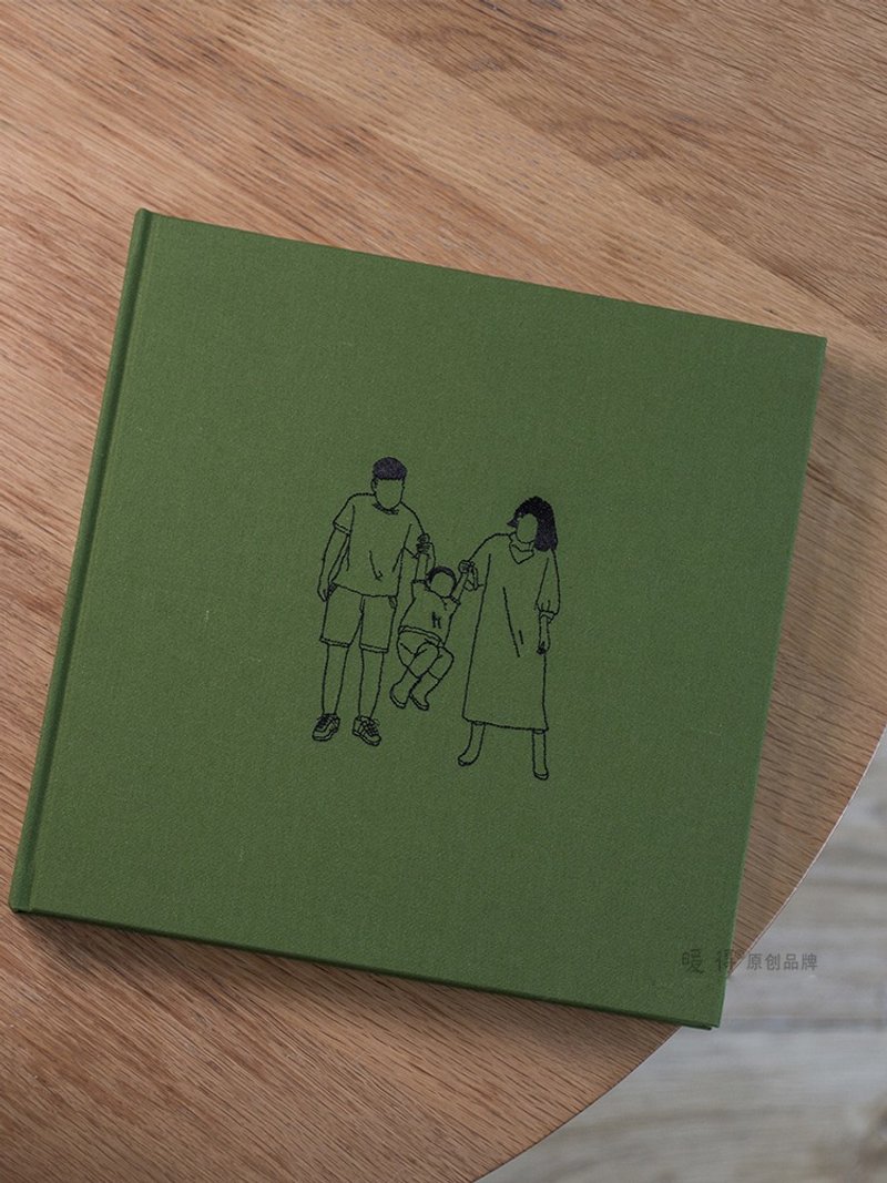 DIY handmade photo album wedding sign-in book commemorative album couple photo album photo album Polaroid photo book four inches - อัลบั้มรูป - งานปัก 