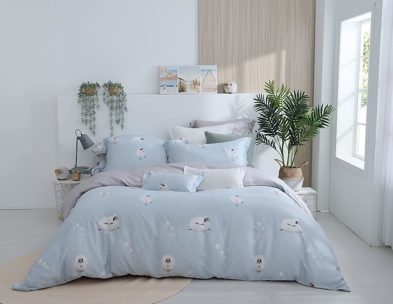 [Enke Home] Dreamland Lamb Bed Pack Pillowcase Set Bed Pack Quilt Set 300 Woven Tencel Lysell - Bedding - Other Materials 