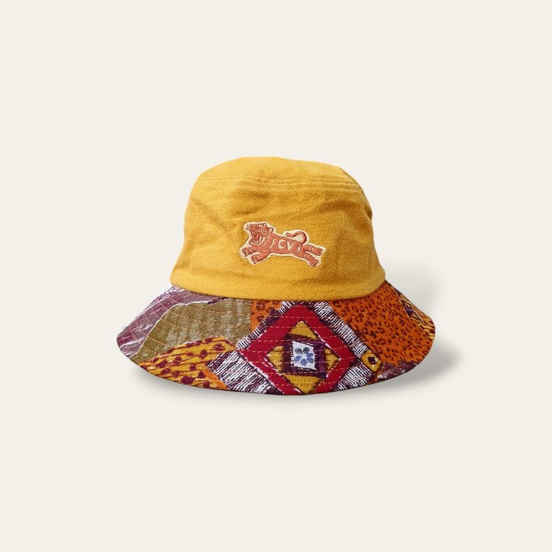 Handmade bucket hat - Hats & Caps - Cotton & Hemp Yellow