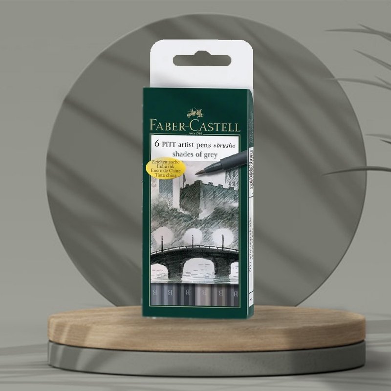 Faber-Castell藝術家級 PITT褻術筆(軟毛筆頭)細芯-灰冷色系 - 其他 - 其他材質 多色