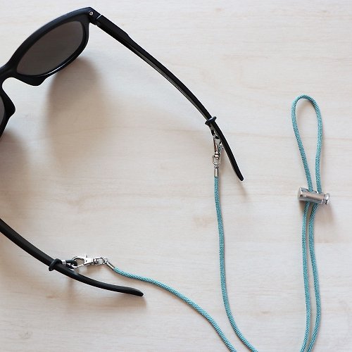 夢中夢 率性簡約丨調整式 眼鏡繩 口罩掛繩 項鍊 多功能小物-藍綠