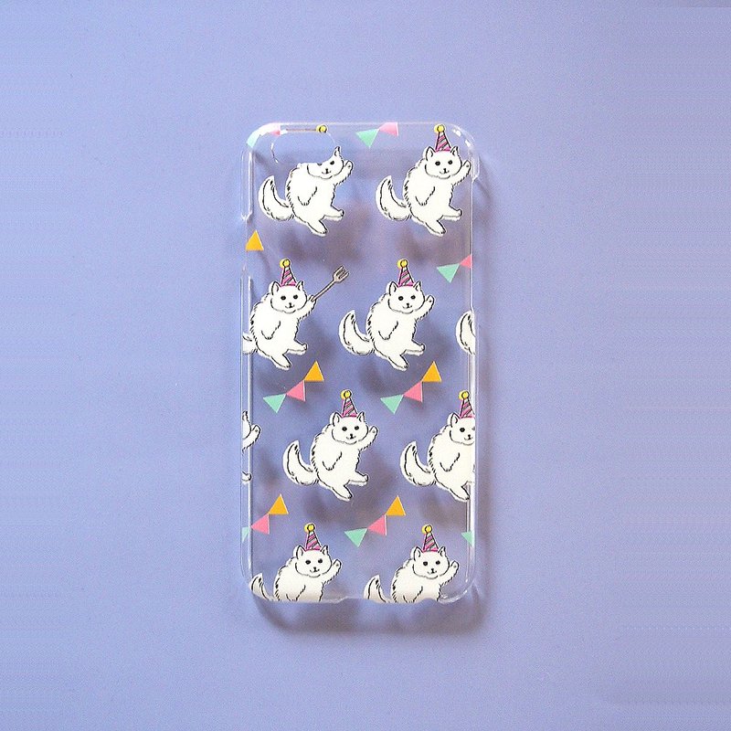 Clear Phone Case - Party cat - - Phone Cases - Plastic Transparent