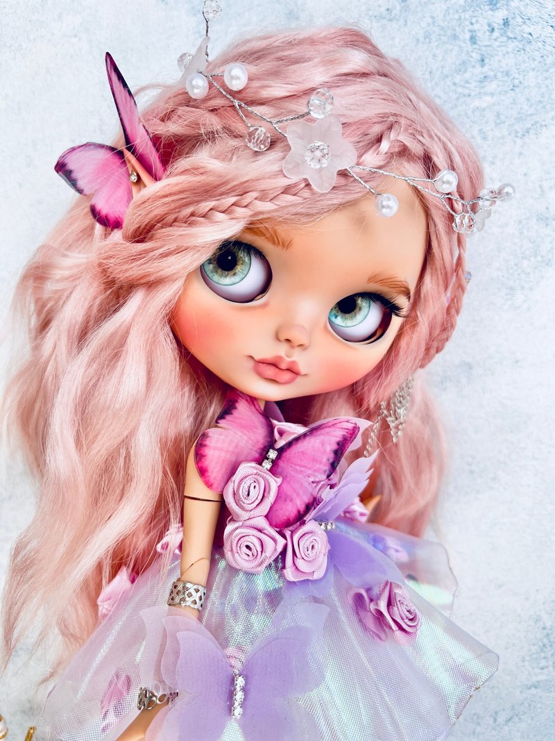 Custom Blythe doll - 公仔/玩偶 - 塑膠 粉紅色