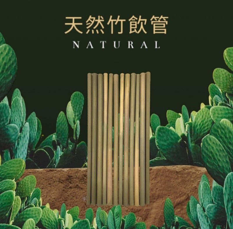 100% 天然竹飲管 - 環保飲管 - 竹 綠色