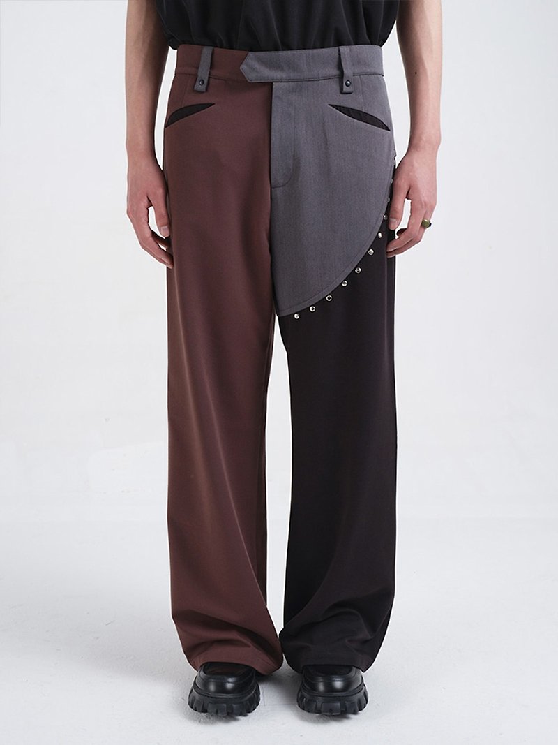 ASTAROTH    Loose flared pants  trousers for Men and women - กางเกงขายาว - วัสดุอื่นๆ สีดำ