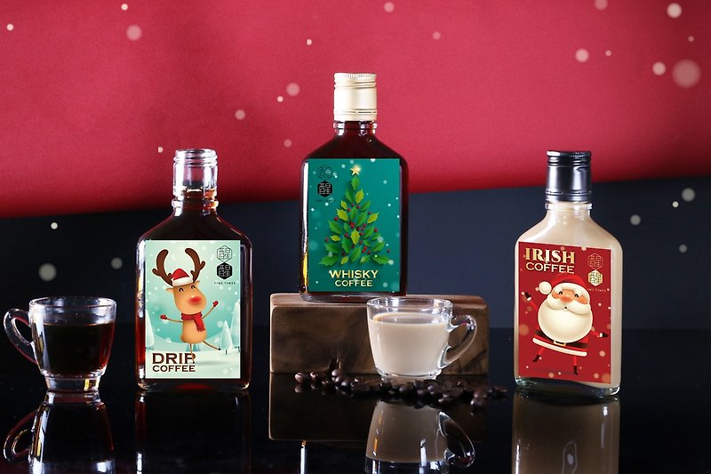 Coffee Wine Gift Box Christmas Edition (1 set) - กาแฟ - อาหารสด สีนำ้ตาล