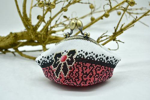 BagsArtDeco Digital Download - PDF - Bead crochet pattern - Beaded coin purse DIY #132-1