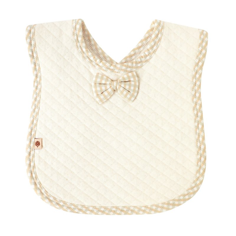 [SISSO Organic Cotton] Classic Air Cotton Bib - ผ้ากันเปื้อน - ผ้าฝ้าย/ผ้าลินิน ขาว