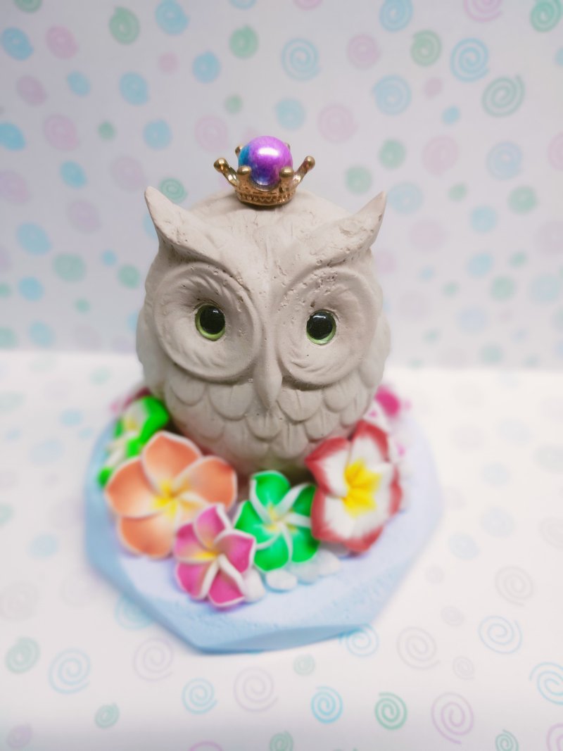 Blessing Owl-Small-Three-dimensional Diffuser Stone - Fragrances - Other Materials Multicolor