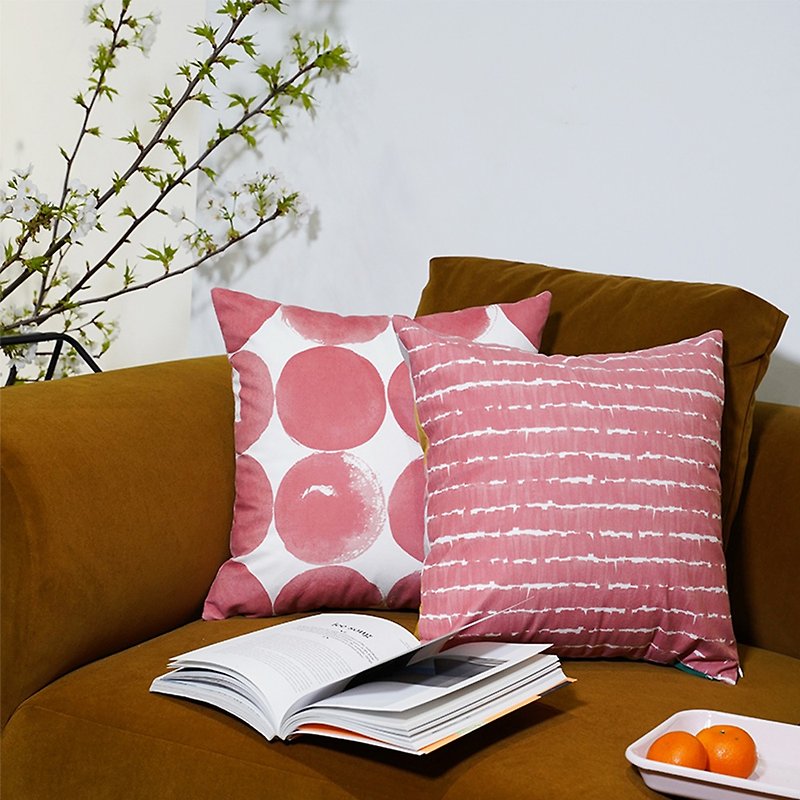CIAOGAO北歐風格抱枕客廳臥室女生少女ins裝飾粉色波點抱枕套靠枕 - 枕頭/抱枕 - 聚酯纖維 粉紅色