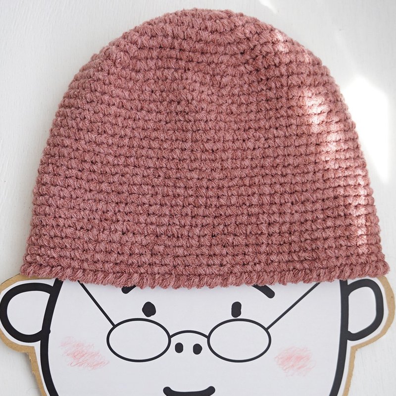 Ba-ba handknitted beanie No.nb11 - หมวก - วัสดุอื่นๆ สึชมพู