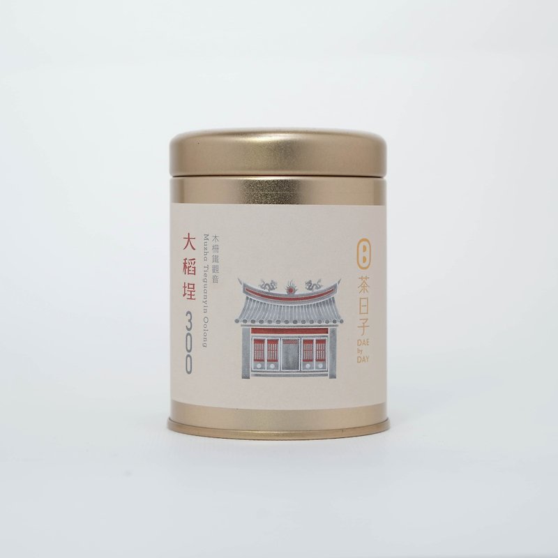 茶日子オリジナル Mini缶 大稻埕 300  木柵鉄観音 - お茶 - 食材 ゴールド