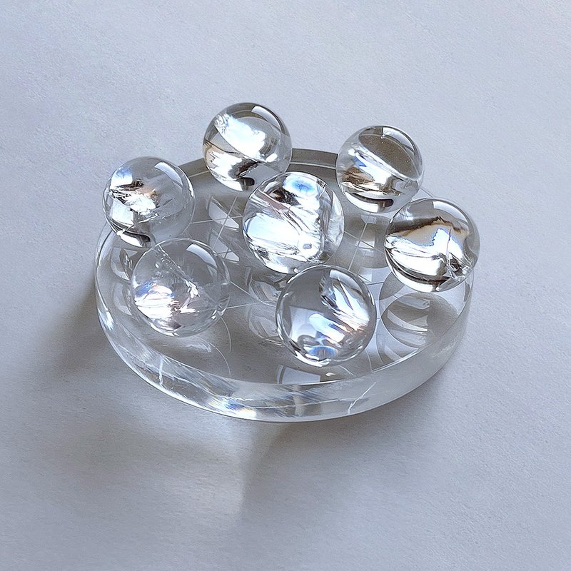 寶石系 天然礦石 阿賽斯特萊 虹彩白水晶 七星陣 2 - 擺飾/家飾品 - 寶石 透明