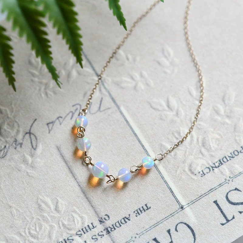 high qualit　Ethiopian Welo Opal 　願いが叶う 妖精の石 エチオピア産 宝石質　オパールのネックレス 10月の誕生石 - 項鍊 - 寶石 