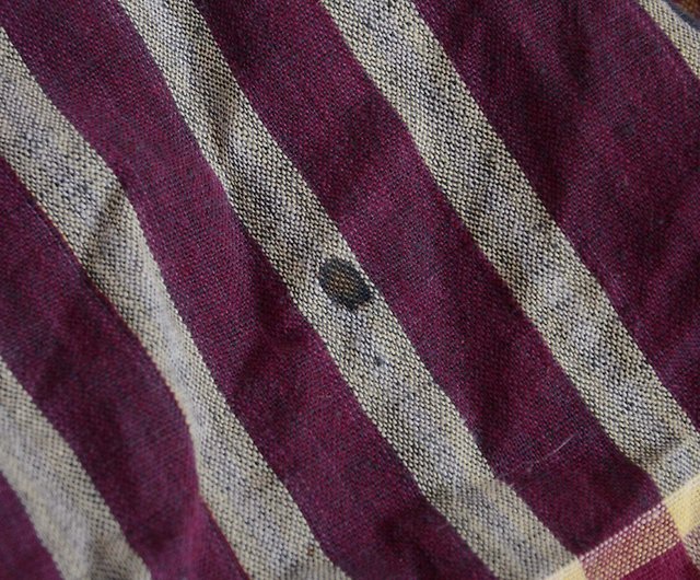 古布木綿襤褸布団皮二幅格子模様ジャパンヴィンテージファブリック 