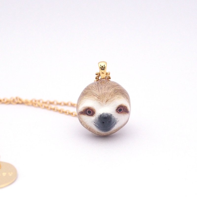 Sloth Head Necklace - อื่นๆ - โลหะ สีเทา