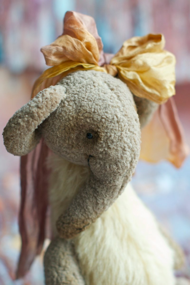 Little teddy Mammoth girl - 公仔/玩偶 - 其他材質 咖啡色
