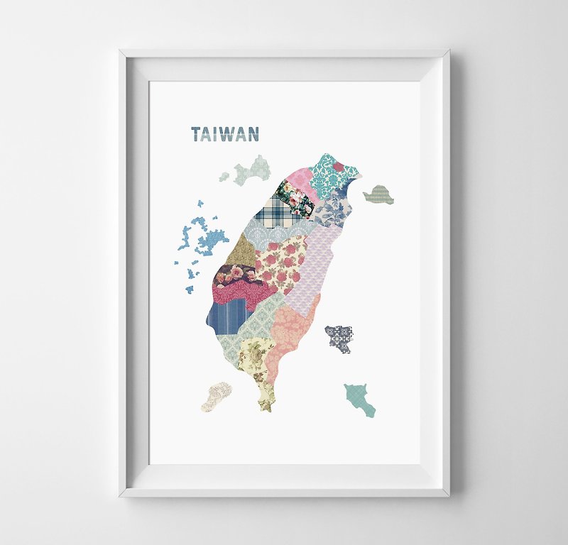 Taiwan.可客製化 掛畫 海報 - 牆貼/牆身裝飾 - 紙 