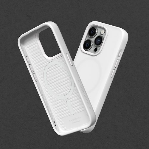 犀牛盾RHINOSHIELD SolidSuit(MagSafe兼容)超強磁吸手機殼/經典白-for iPhone 系列