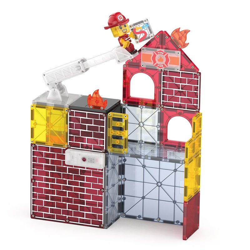 Magna-Tiles Combo 磁力積木-50片消防局(磁力片 玩具 禮物) - 寶寶/兒童玩具/玩偶 - 其他材質 