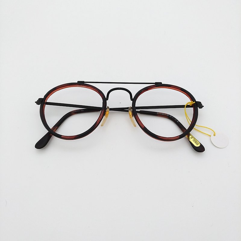 90年代圓鏡框 57 - 眼鏡/眼鏡框 - 其他材質 咖啡色