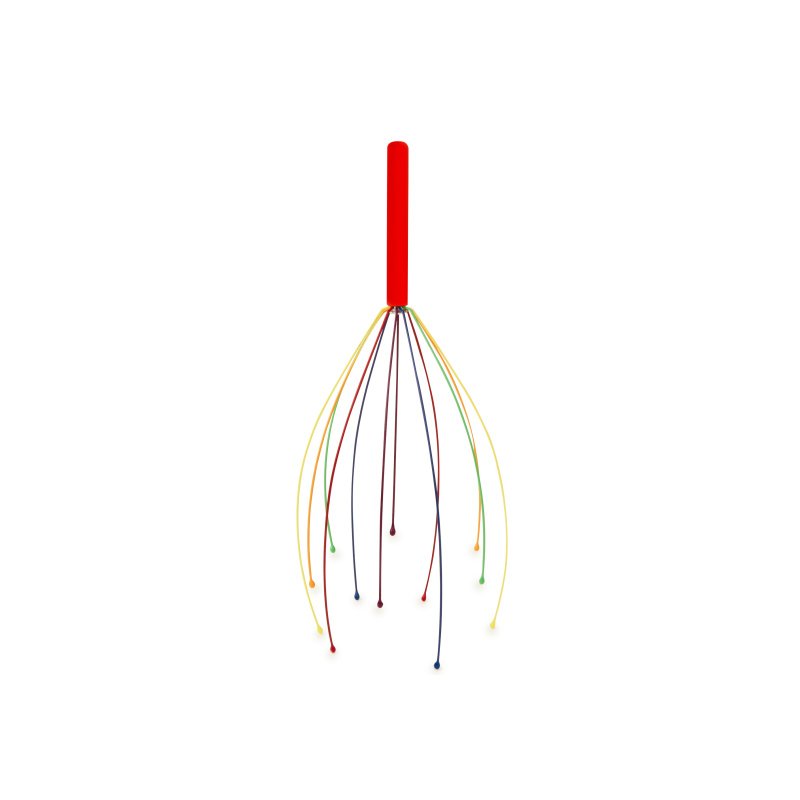 美國 Kikkerland 頭部按摩器八爪魚頭皮經絡疏通保健器靈魂提取器 - 彩妝刷具/鏡子/梳子 - 其他材質 多色