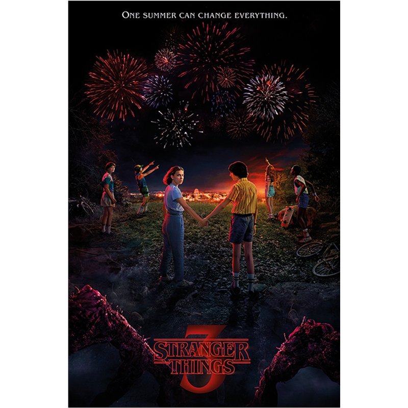 【怪奇物語】Stranger Things (第三季) 英國進口海報 - 海報/掛畫/掛布 - 紙 黑色