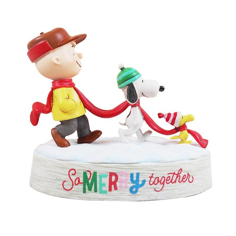 Snoopy聖誕手工雕塑-朋友快樂在一起【Hallmark 聖誕節禮品】 - 擺飾/家飾品 - 聚酯纖維 多色