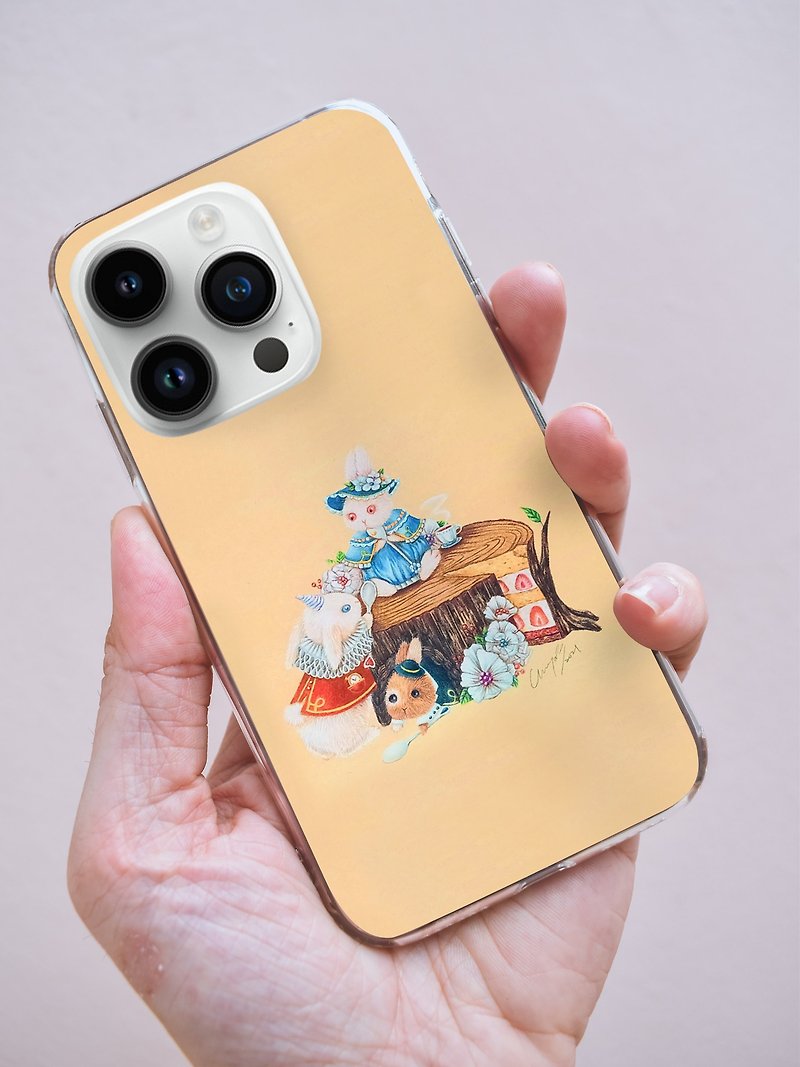 Customized mobile phone case|Eat cake together|Thick sides/IPhone/Samsung/OPPO/VIVO/Huawei/Xiaomi - เคส/ซองมือถือ - ยาง หลากหลายสี