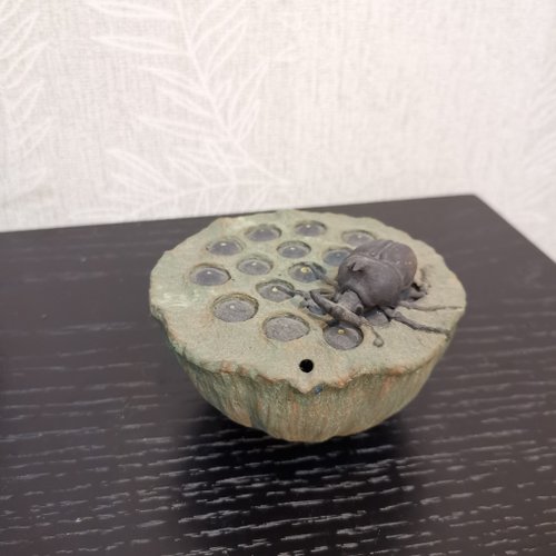 彩揚藝術中心 蓮蓬甲蟲磨墨水滴