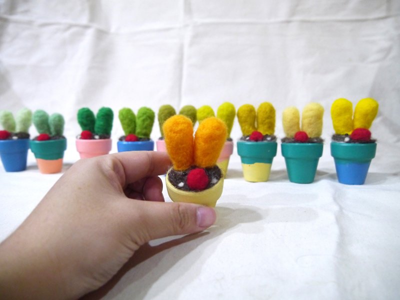 |Wool Felt|Healing Wool Plants (Small)_ Potted Plants in Color~ - Stuffed Dolls & Figurines - Wool Multicolor