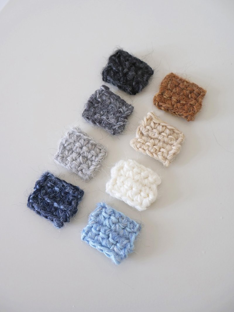 【Add-on Material Kit】Wild Mohair Shoulder Bag Add-on Kit (No Tutorial Video or Pattern Included) - Knitting, Embroidery, Felted Wool & Sewing - Wool Multicolor