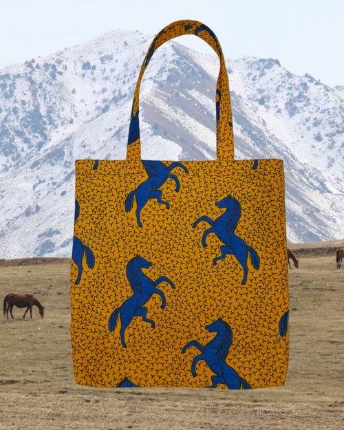 nabihouse African Print Tote Bag, Ankara Cotton Totes