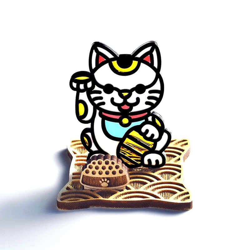 【Moko Bastet】招福貓 招財貓 座台式 - 客製化寵物商品 - 樹脂 多色