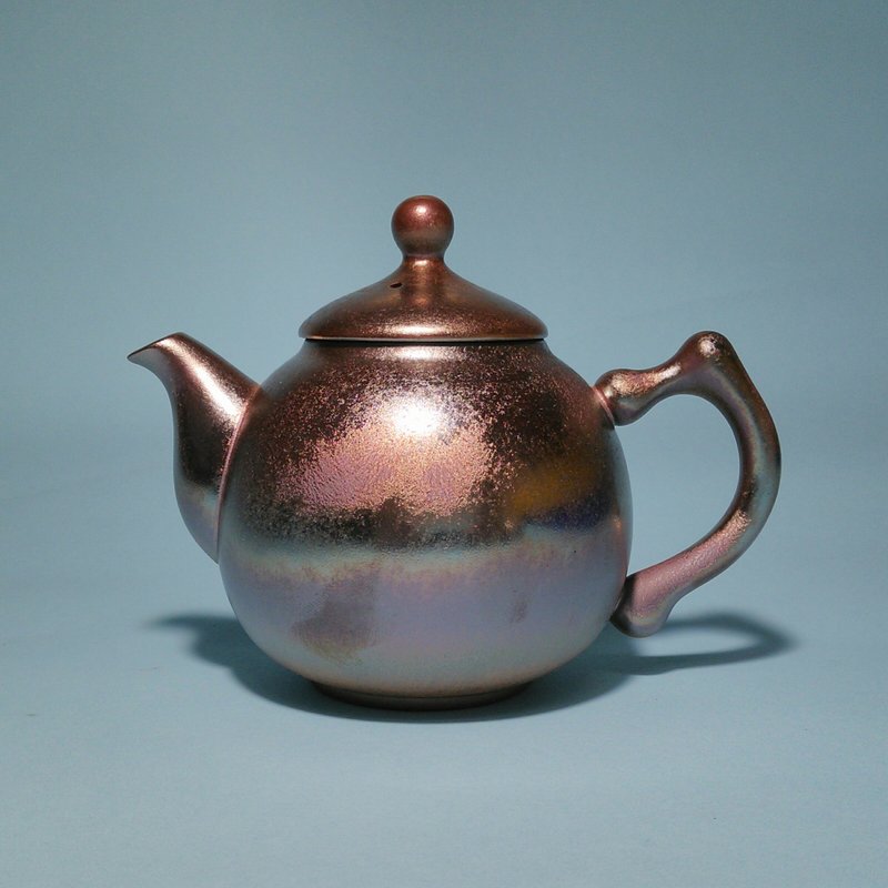金銀彩茶壺 茶具 陶藝 - 茶壺/茶杯/茶具 - 陶 金色