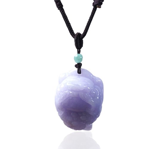 瓔珞珠寶盒 E.L.Jewelry Box 【招財神獸】紫羅蘭翡翠三腳蟾蜍項鍊 | 天然緬甸玉翡翠A貨 |送禮