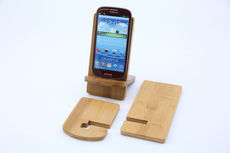Bamboo Exquisite Phone Holder - Phone Stands & Dust Plugs - Bamboo Gold