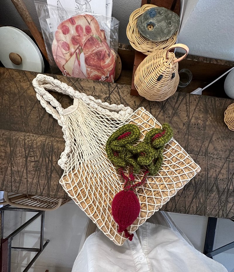 【雙 11 限定】woven basket, net, Mr. Beetroot - 手袋/手提袋 - 植物．花 多色